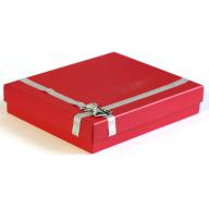 Ювелирная коробочка (большая), цвета - красный, серебристый